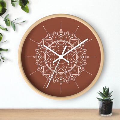 Mandala Wall Clock - Boho Decorative Home 10" Clock