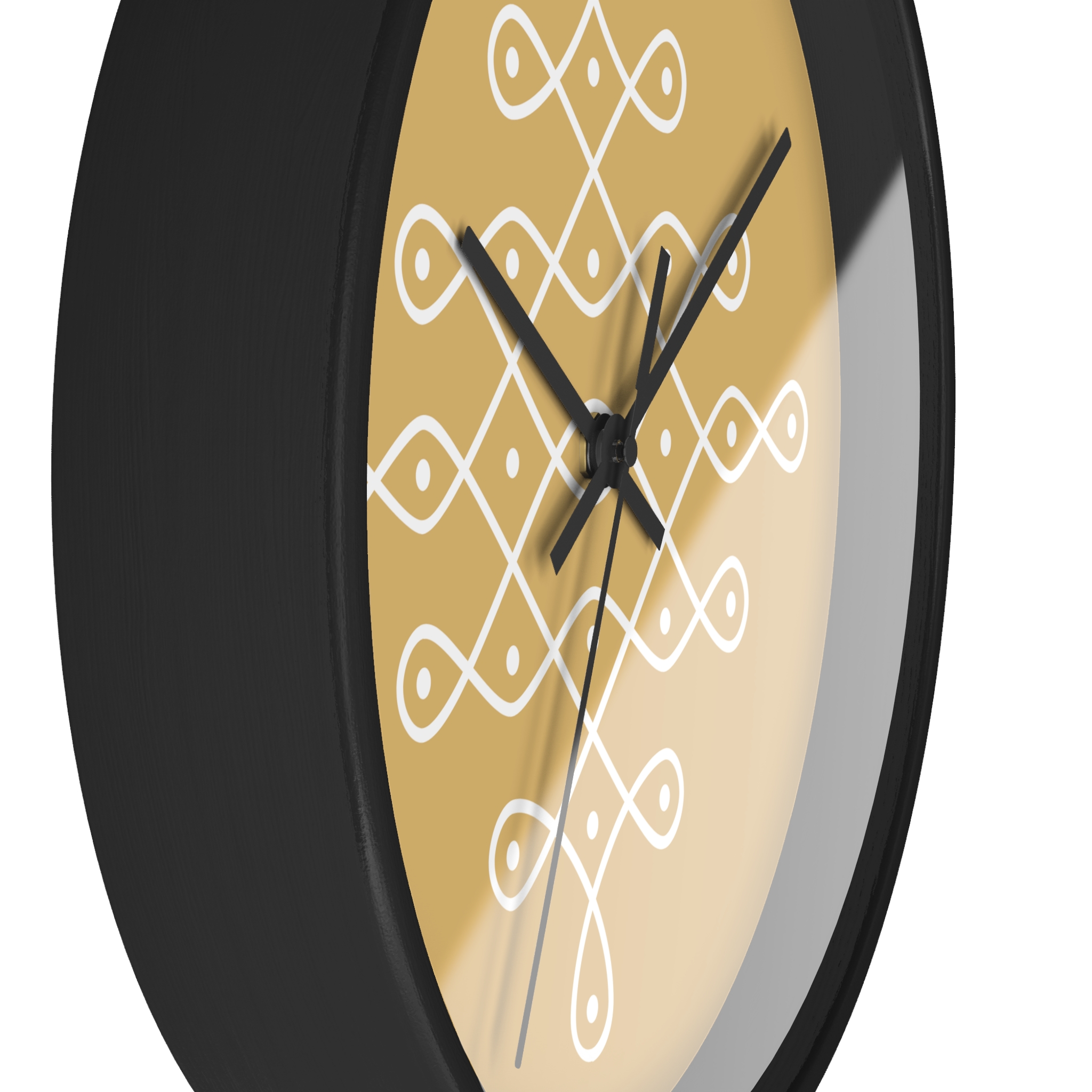 Modern Kolam Wall Clock — Minimal Indian Motif Home Decor - Image 5