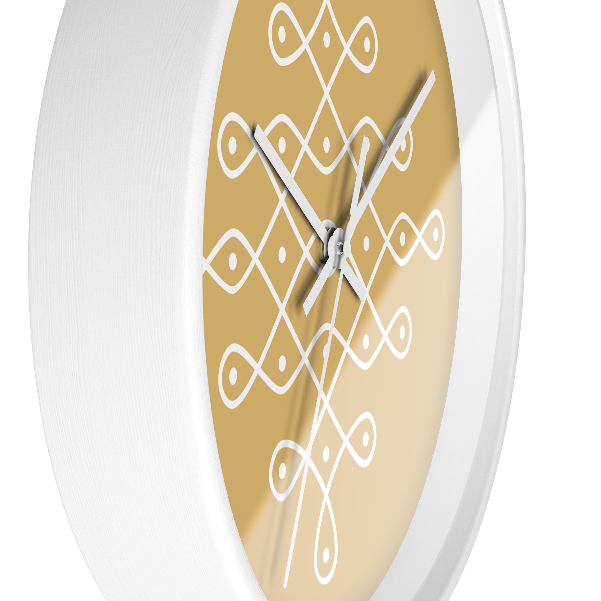 Modern Kolam Wall Clock — Minimal Indian Motif Home Decor - Image 3