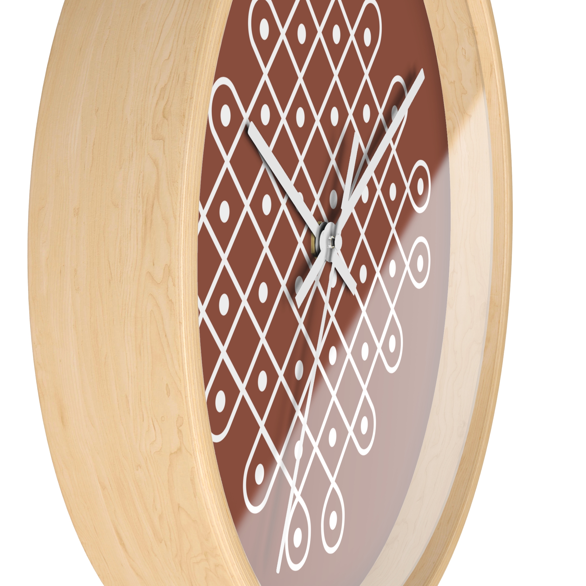 Minimalist Indian Wall Clock — Kolam Motif Home Decor - Image 8