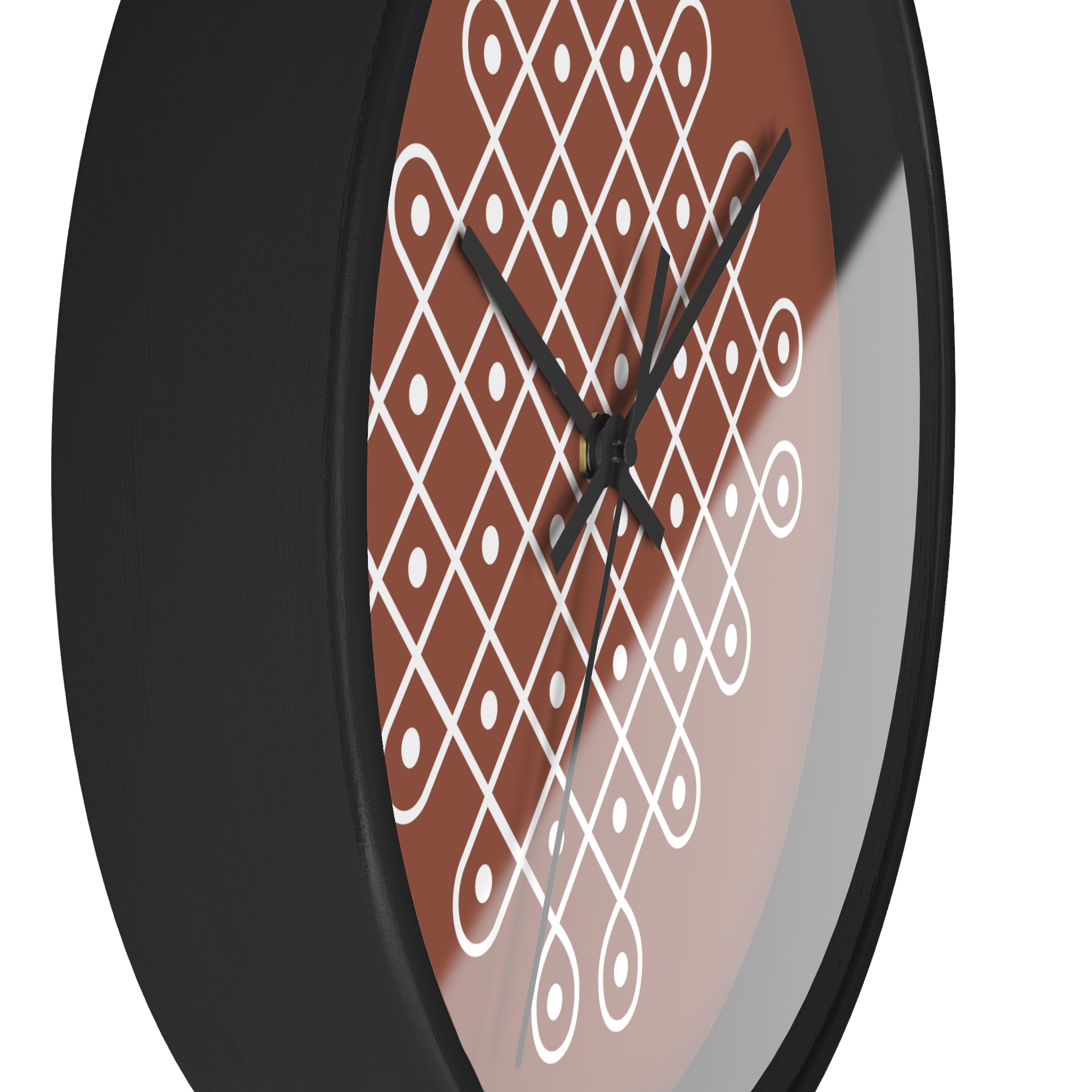Minimalist Indian Wall Clock — Kolam Motif Home Decor - Image 5