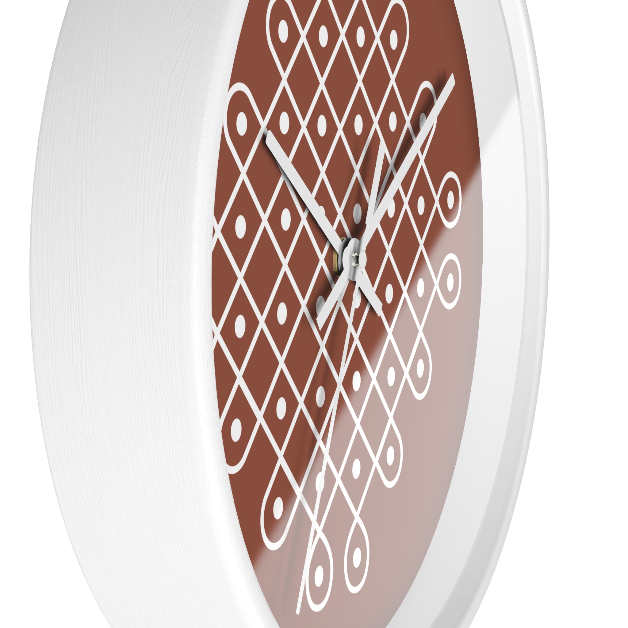 Minimalist Indian Wall Clock — Kolam Motif Home Decor - Image 3
